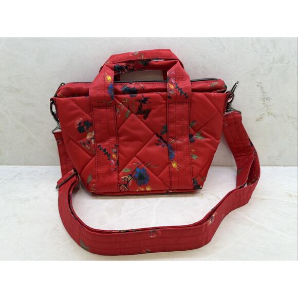 lug Handbags - Lug Dory Mini Bouquet Red With Crossbody Strap NWOT